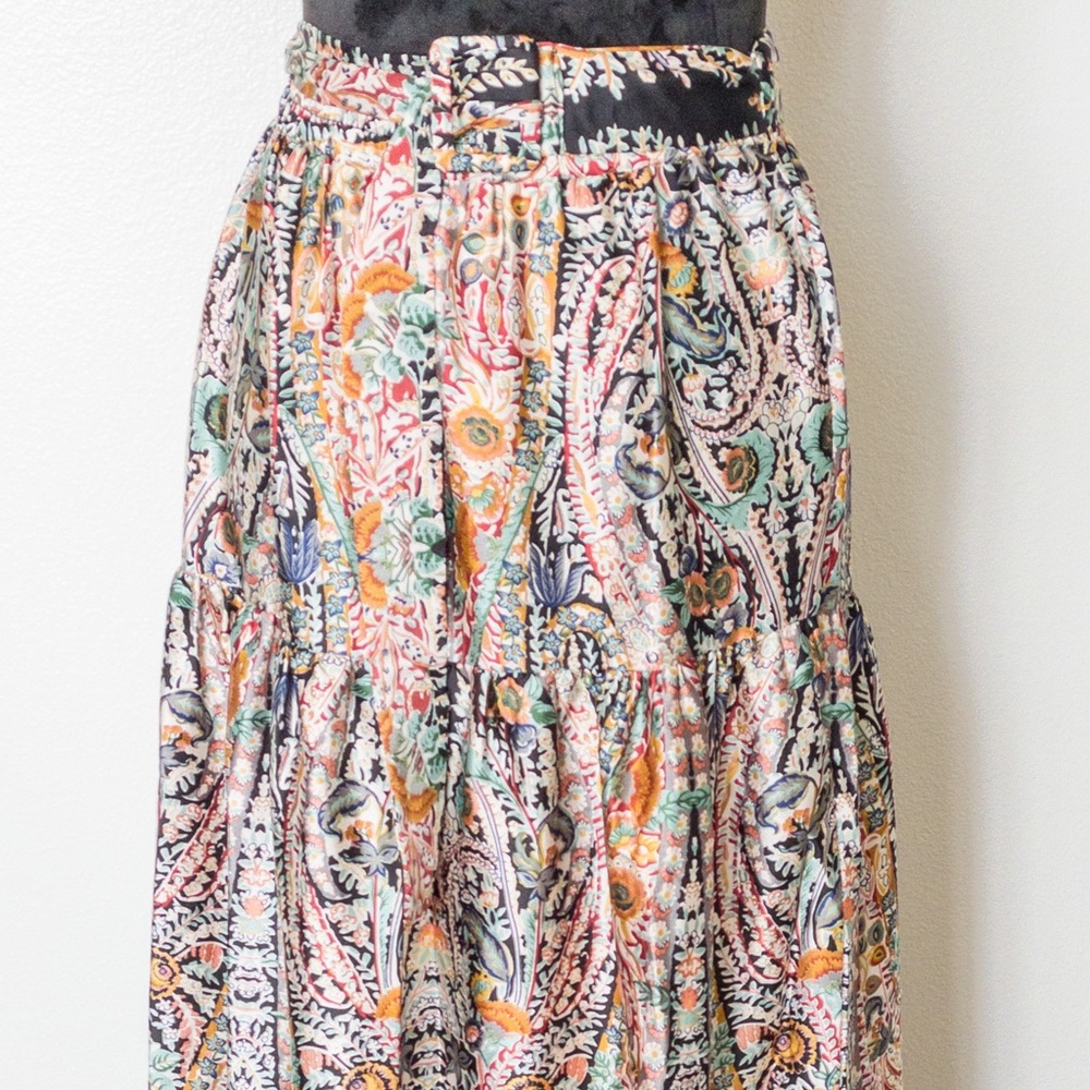 Floral Maxi Skirt with belt